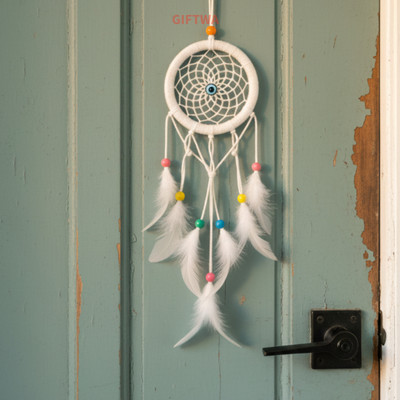 GIFTWA Dream Catcher Feather Dream Catcher Car Hanging Ornament(Pack of 1)