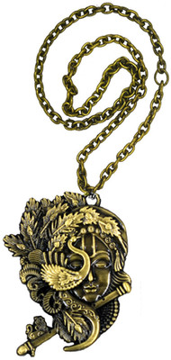 AFH Lord Krishna Basuri Peacock Feather Bronze Car Mirror Charm Hanging Ornament Car Hanging Ornament(Pack of 1)