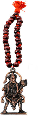 AFH Lord Hanuman Gadadhari Copper Car Mirror Charm Decorative Hanging Ornament Car Hanging Ornament(Pack of 1)
