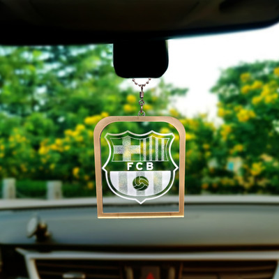 UNIQUE MINIATURE Barcelona Laser Engraved Rearview Mirror Hanging Ornament Car Hanging Ornament(Pack of 1)