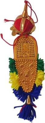 HOIVA 1.( Pack of 1) Car Hanging Nettipattam with Umberlla Decor (Multicolor 27 cm ) Car Hanging Ornament(Pack of 1)