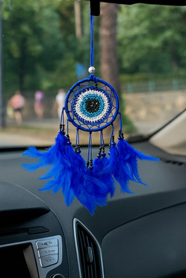 GIFTWA Evil Eye Car Hanging – Dream Catcher for Positive Vibes Car Hanging Ornament(Pack of 1)