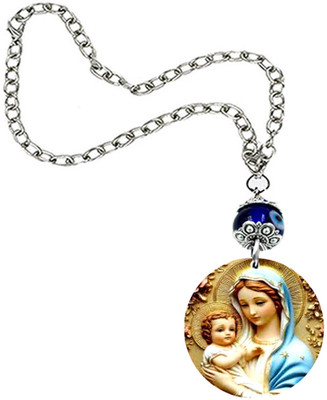 AFH Mother Mary Jesus Christmas Gifts Religious Evil Eye Car Hanging Ornament Car Hanging Ornament(Pack of 1)