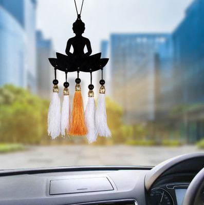PLNJAR Buddha Statue Rust Free Dream Catchers for Car, Bedroom, Balcony, Garden, Cafe Car Hanging Ornament(Pack of 1)