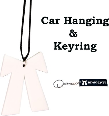 CLOVERBYTE Advocate Band Car Hanging Combo With Advocate Keyring Car Hanging Ornament(Pack of 1)