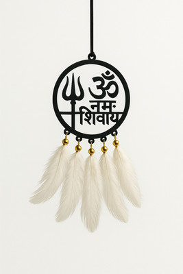 VAJIN Om Namah Shivay Car Hanging Accessories – Elegant Dream Catcher for Rear Mirror Car Hanging Ornament(Pack of 1)