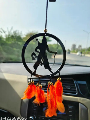 Dalli Nesh Shree Ram Orange Hanging Dream Catcher Car Hanging Ornament(Pack of 1)