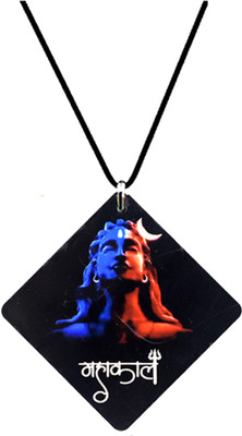 AFH Lord Shiva Mahakaal Square Religious Interior Car Hanging Ornament Car Hanging Ornament(Pack of 1)