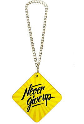 GXYS Both Side Never Give Up Car Hanging Ornament(Pack of 1)