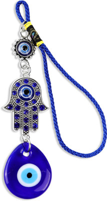gustave Evil Eye Hamsa Hand Car Hanging Ornament Blue Charm Decor Car Hanging Ornament(Pack of 1)