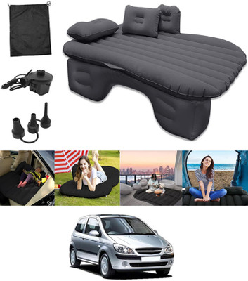 RKPSP Black Inflatable Car Bed Travel/Two Pillows/Pump For Car,Camping,Swimming-114 Waterproof & Premium Finish Car Inflatable Bed(Getz)