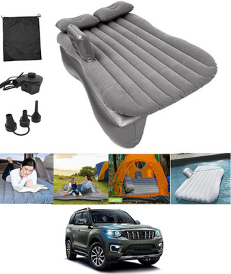 ABJD Silver Inflatable Car Travel Bed/Two Pillows/Pump For ScorpioN Mahindra 2022 Multifunctional Car Inflatable Bed Mattress For(Car Travel,Camping,Swimming) Car Inflatable Bed(Universal) ABJD Silver Inflatable Car Travel Bed/Two Pillows/Pump For ScorpioN Mahindra 2022 Multifunctional Car Inflatable Bed Mattress For(Car Travel,Camping,Swimming) Car Inflatable Bed(Universal)