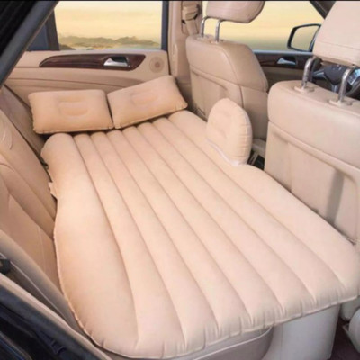 RERLY all type CAR like SEDAN & SUV & MPV suitable light weight UNIVERSAL multi-functional inflatable AIR SOFA BED tourism kit with electric AIR PUMP & PILLOW & carry BAG under comfortable CAR TRAVEL SLEEPING set & seating relaxing Car Inflatable Bed