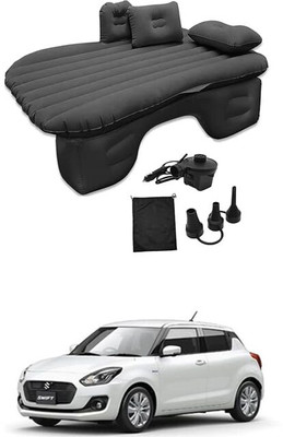 Motopex Inflatable Black Color Car Bed Two Air Pillows, Car for swift (Black-1)-011 Inflatable Car Bed Air Pump and Repair Kit Car Inflatable Bed. Car Inflatable Bed(Universal For Car)