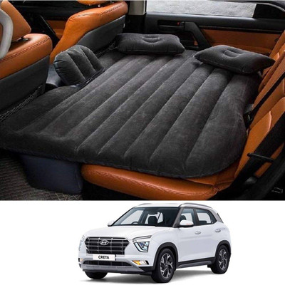 Techtest SP NW Black Inflatable Travel Car Bed Air Sofa with Two Inflatable Pillow Inflatable Sofa/ Chair(Black)