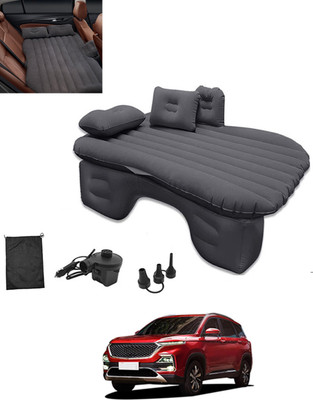 RKPSP Black Car Inflatable Bed with Pump & 2Air Pillow Soft Material Universal Fit-137 Car Multifunctional/Durable/Premium Inflatable Back Seat/Camping Air Mattress Car Inflatable Bed(Universal For Car)