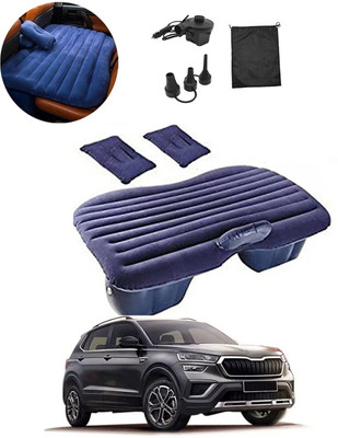 monolive Multifunctional Blue Inflatable Car Bed For Travelling/Camping/Outdoor Etc-168 Blue Inflatable Car Bed Travel/Two Pillows/Pump/Nozzel-168 Car Inflatable Bed(Universal For Car)