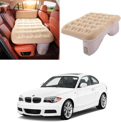 Oshotto Self-Inflating Car Air Mattress with Built-In Pump For BMW 1 Series (Beige) Car Inflatable Bed