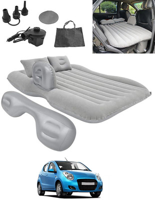 RKPSP Silver Car Inflatable Bed with Pump & 2 Pillow Soft Material Universal Fit-024 Car Multifunctional/Durable/Premium Inflatable Back Seat/Camping Air Mattress Car Inflatable Bed(Universal For Car)