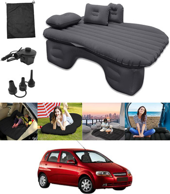 ABJD Black Inflatable Car Bed Travel/Two Pillows/Pump For Aveo UVA Chevrolet 2006 Premium Finish & Waterproof Car Inflatable Bed(Universal)