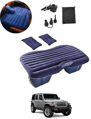 CCMM Universal Blue Car Bed With 2Pillows/Air Pump/knozzel For Travel/Camping 306 Universal Polyster Blue Car Bed For Travelling/Home/Camping-306 Car Inflatable Bed(Universal)