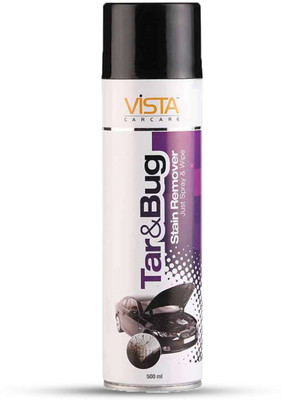 Vista Auto Care Tar & Bug Stain Remover, Residue-Free Powerful Cleaner for Painted, Chrome, Glass & Plastic & Vehicle Interior Cleaner(500 ml)