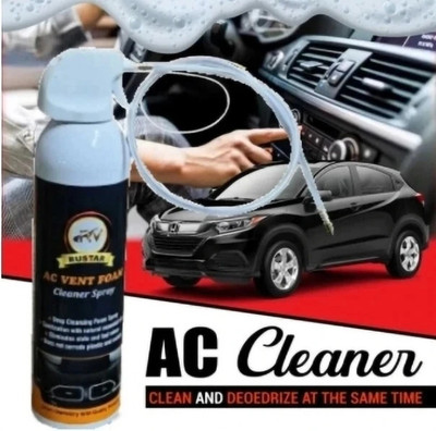 RUSTAR Car AC Vent & Duct/Dust Cleaner Foam Spray With Long Nozzle Pipe & Foam applicator Vehicle Interior Cleaner(600 ml)