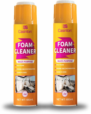 casinton Casinton Multi-Purpose Foam Cleaner – 650mL Each Cleaner is a powerful AUTO-FC-Pack of 2 Bottle 650 ML Each Vehicle Interior Cleaner(1300 ml)