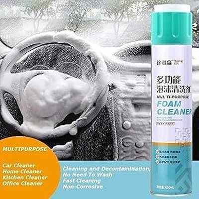 DLEST Multipurpose Foam Cleaner Spray Cleaning Spray(pack of 1) Brush with Foaming Car Interior Cleaner Vehicle Interior Cleaner(500 ml)