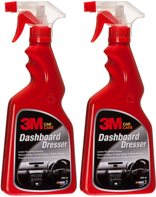 3M Car Dashboard Dresser, Restore Gloss on Dashboard (500ml Each, Pack of 2) Vehicle Interior Cleaner(1000 ml)