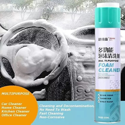 Metrite INDIA Multipurpose Cleaner Foam Spray Foam Cleaner Spray | Car Seat/Exterior & Interior/Shoes/Sofa Cleaning Spray Vehicle Interior Cleaner(650 ml)