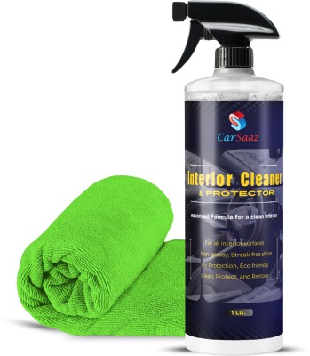 Carsaaz Car Interior Cleaner & Protector with Microfiber Cloth TS01092 Vehicle Interior Cleaner(1 L)