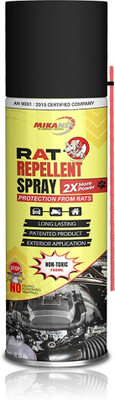 MIKANIX Rat Repellent Spray | Rodent Repellent For Home, Bike & Car | Protects Wires in Car, Bike and Home | For Storage Room | Engine Wiring & Home Wiring Protection Vehicle Interior Cleaner(150 ml)