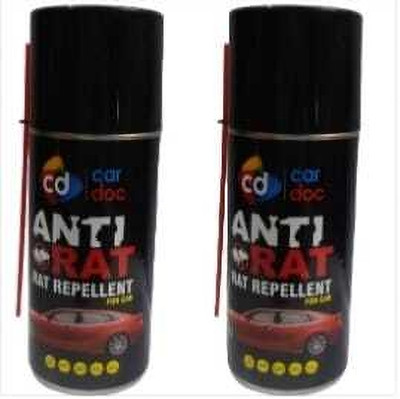INDMOTIVE RAT RODENT SPRAY RAT REPELLENT FOR CAR NO KILLING NO TRAPPING NO POISONING (SET OF 2 PCS ) Vehicle Interior Cleaner(300 ml)