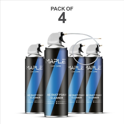 Maple Car Air Conditioner Coil Cleaner Disinfectant Foam & Purifier (Pack of 4) (Effective Cleaning, Ready to Use)/Decontaminates and Deodorizes The Ac Vehicle Interior Cleaner(500 ml)