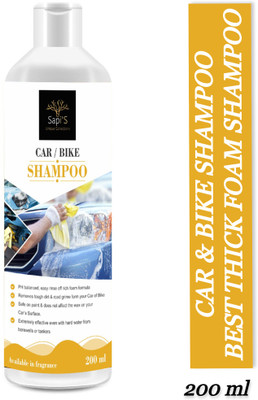 SAPI'S Car and Bike Shampoo Car and Bike High Foam Shampoo(Pack of 3) Vehicle Interior Cleaner(600 ml)