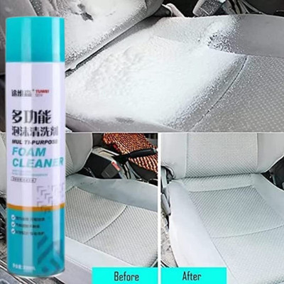 KWICK MART Multipurpose Foam cleaner Spray Multipurpose Foam cleaner Spray Vehicle Interior Cleaner(650 ml)