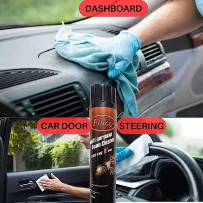 Metrite INDIA Foam Spray for Car Home Carpet Dashboard Cover Seat Cushion Free Brush All Vehicle Foam Washing Cleaner And Washing Liquid Vehicle Interior Cleaner(650 ml)