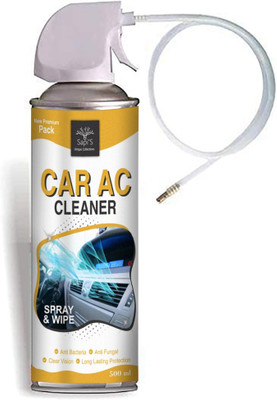 SAPI'S Car AC Vent & Duct Cleaner Odour Neutralizer Spray Form with Long No-sal Pipe Foam Vehicle Glass Cleaner(500 ml)