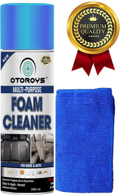 Otoroys Foaming for Home & Auto Spray and Wipe With Microfiber Cloth Vehicle Interior Cleaner(500 ml)