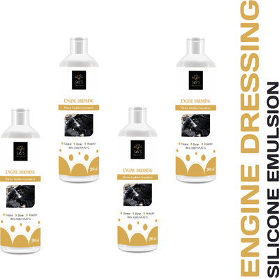 SAPI'S ENGINE DRESSING SILICONE EMULSION pack of 4 Rust Removal Solution with Trigger Spray(800 ml)