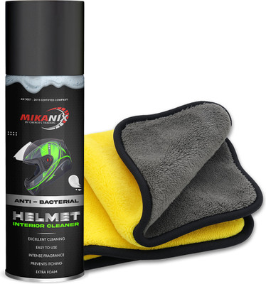 BRXR Helmet Foam Cleaner Spray | Anti Bacterial | Anti Fungal Spray For With Microfiber Cloth Helmet Interior And Exterior Cleaning Vehicle Interior Cleaner(150 ml)