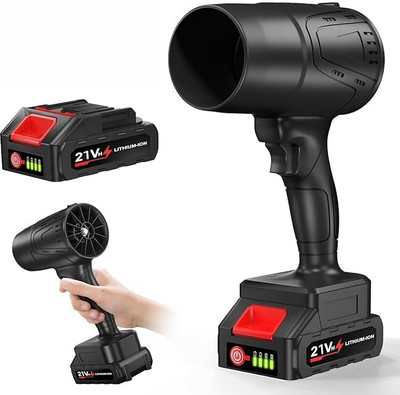 shukan enterprise Handheld Electric Portable Air Blower,Turbo Jet Blower Cordless 48V Handheld High Powerful Blow Brushless Motor Car,Home Corner, Road Cleaning Vehicle Interior Cleaner(400 g)