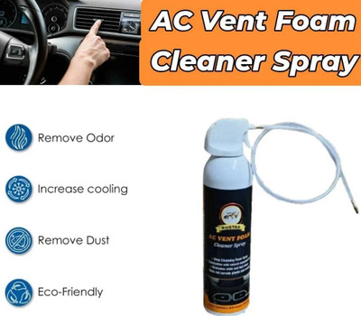 RUSTAR Car AC Vent & Duct/Dust Cleaner Foam Spray with Long Nozel Pipe |Removes Dust And Mould from AC | Vehicle Interior Cleaner(600 ml)