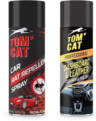 Shadow Securitronics Combo of Tom Cat No Entry Rat Rodent Repellent for car Engine| Professional Dashboard Cleaner | Vehicle Interior Cleaner(120 ml)