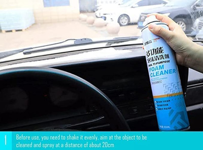 Mesmera seat cleaner car foam Vehicle Interior Cleaner(650 ml)