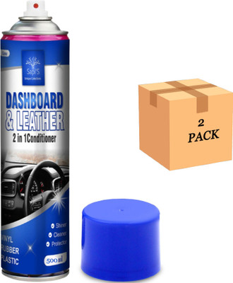 SAPI'S Dashboard & Leather 2in1 Cleaner & protector Dashboard & Leather 2in1 conditioner, Foam cleaner 500 ml Pack 2 Vehicle Interior Cleaner(500 ml)