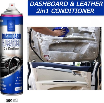 SAPI'S Dashboard & Leather 2in1 Cleaner & protector Dashboard & Leather 2in1 conditioner, Foam cleaner 350 ml Vehicle Interior Cleaner(350 g)