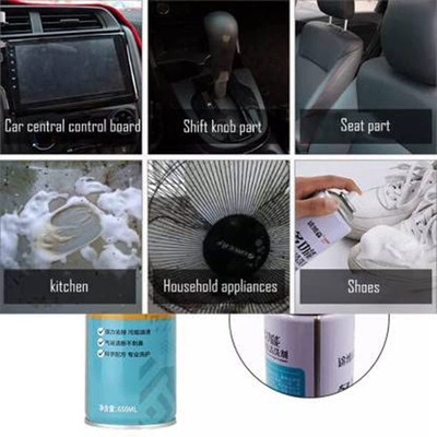 Uniquegem Latest Multipurpose Bubble Foam Kitchen Cleaner Spray Oil & Grease Stain Remover Car Foam Spray Vehicle Interior Cleaner(650 ml)