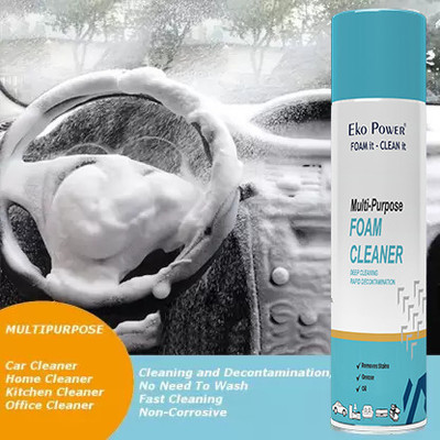Uniquegem Multipurpose FoamSpray Home Car Sponge Foam Spray Vehicle Interior Cleaner-650ml Car Seat/Exterior & Interior/Shoes/Sofa Cleaning Spray (Set of 1) Vehicle Interior Cleaner(650 ml)